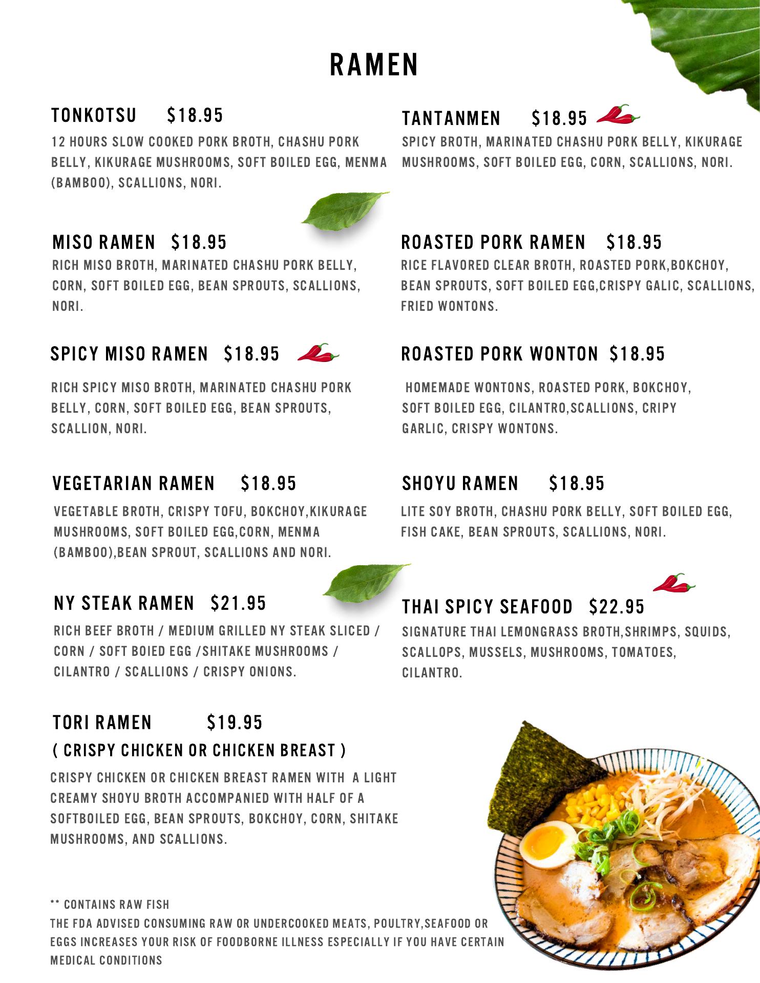 Happy Garden Cafe Brunch & Dinner Menu