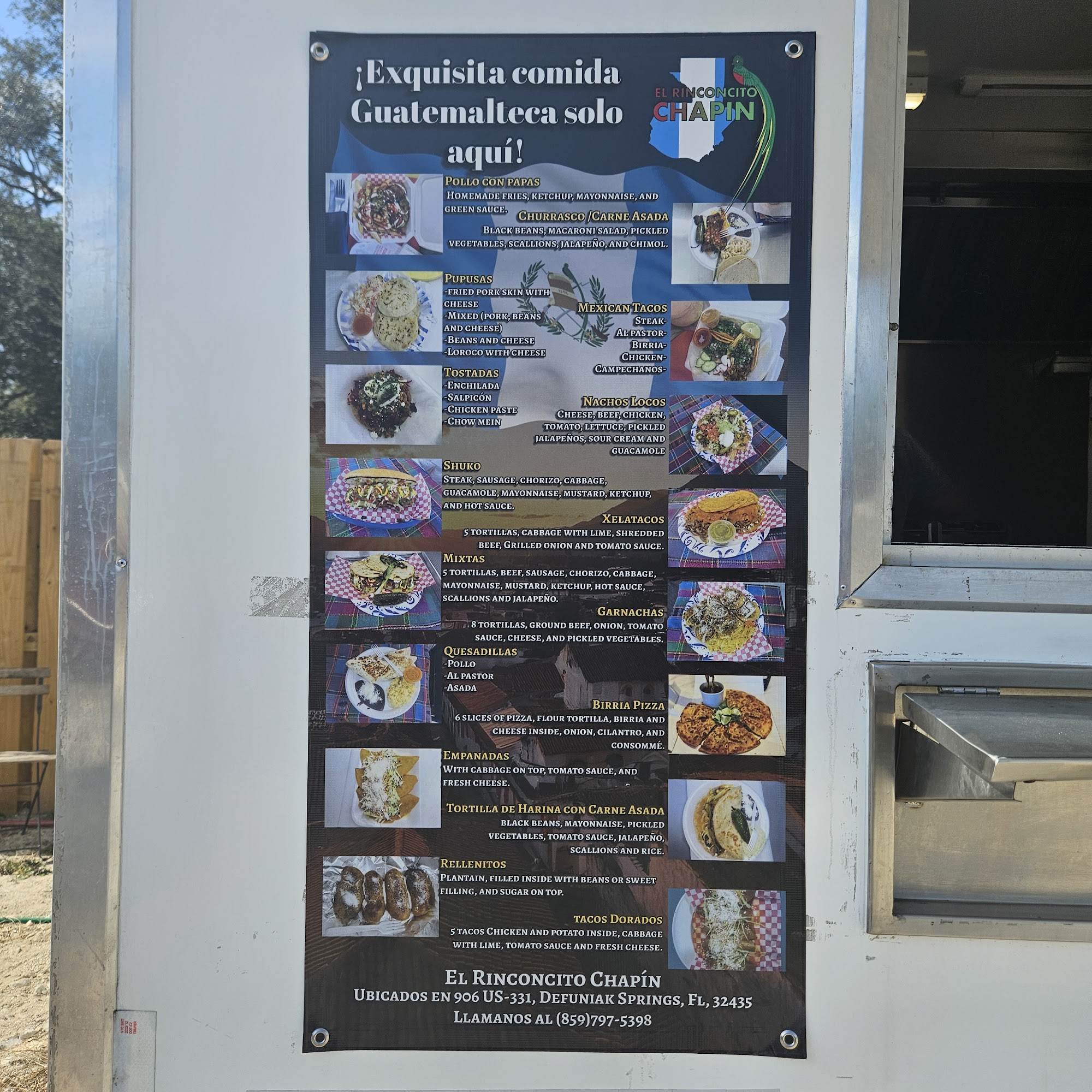 El Rinconcito Chapin Menu
