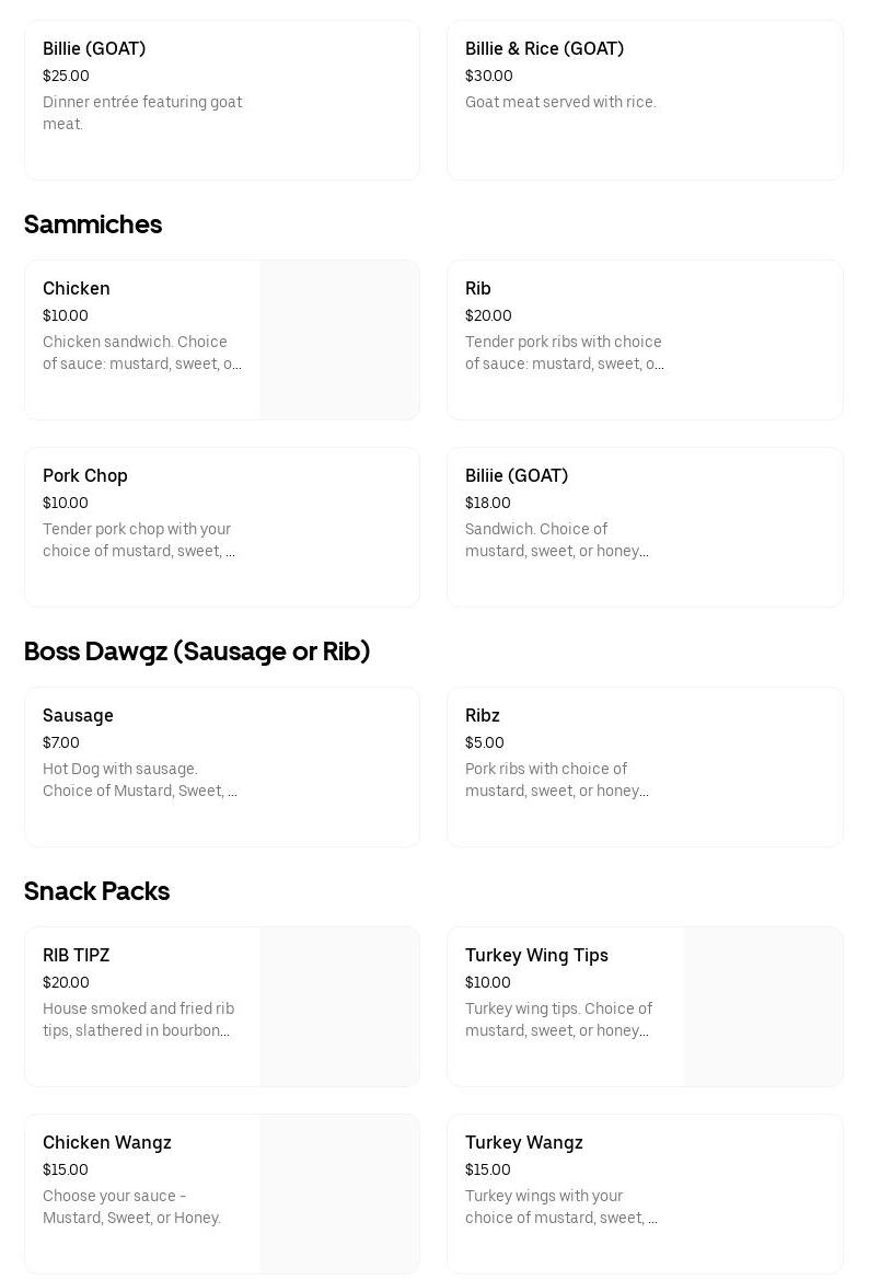 BOSS WIT DA SAUCE Menu