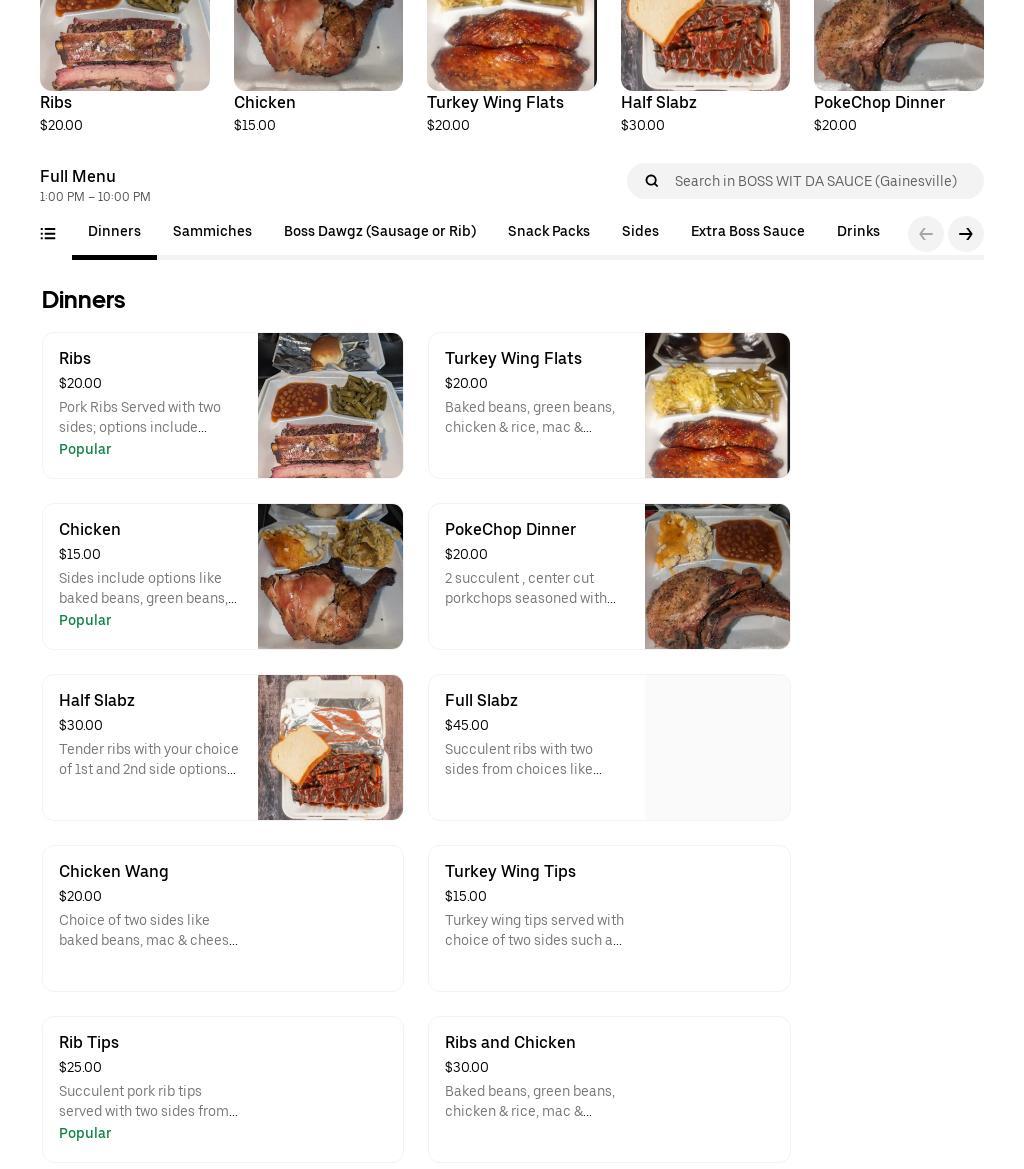 BOSS WIT DA SAUCE Menu