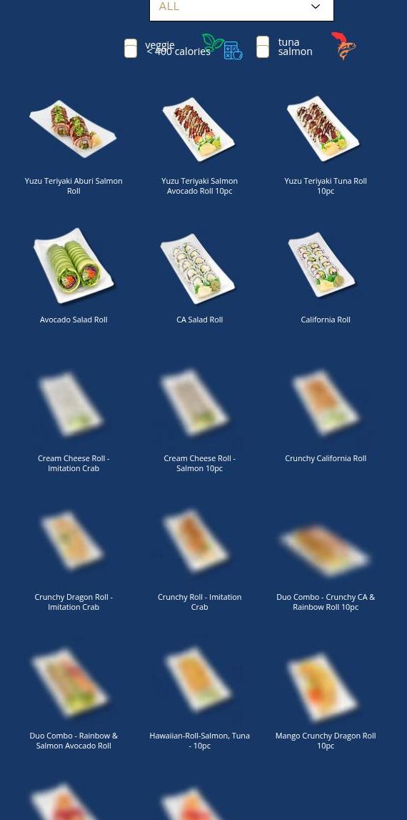 ZENSHI Handcrafted Sushi Menu