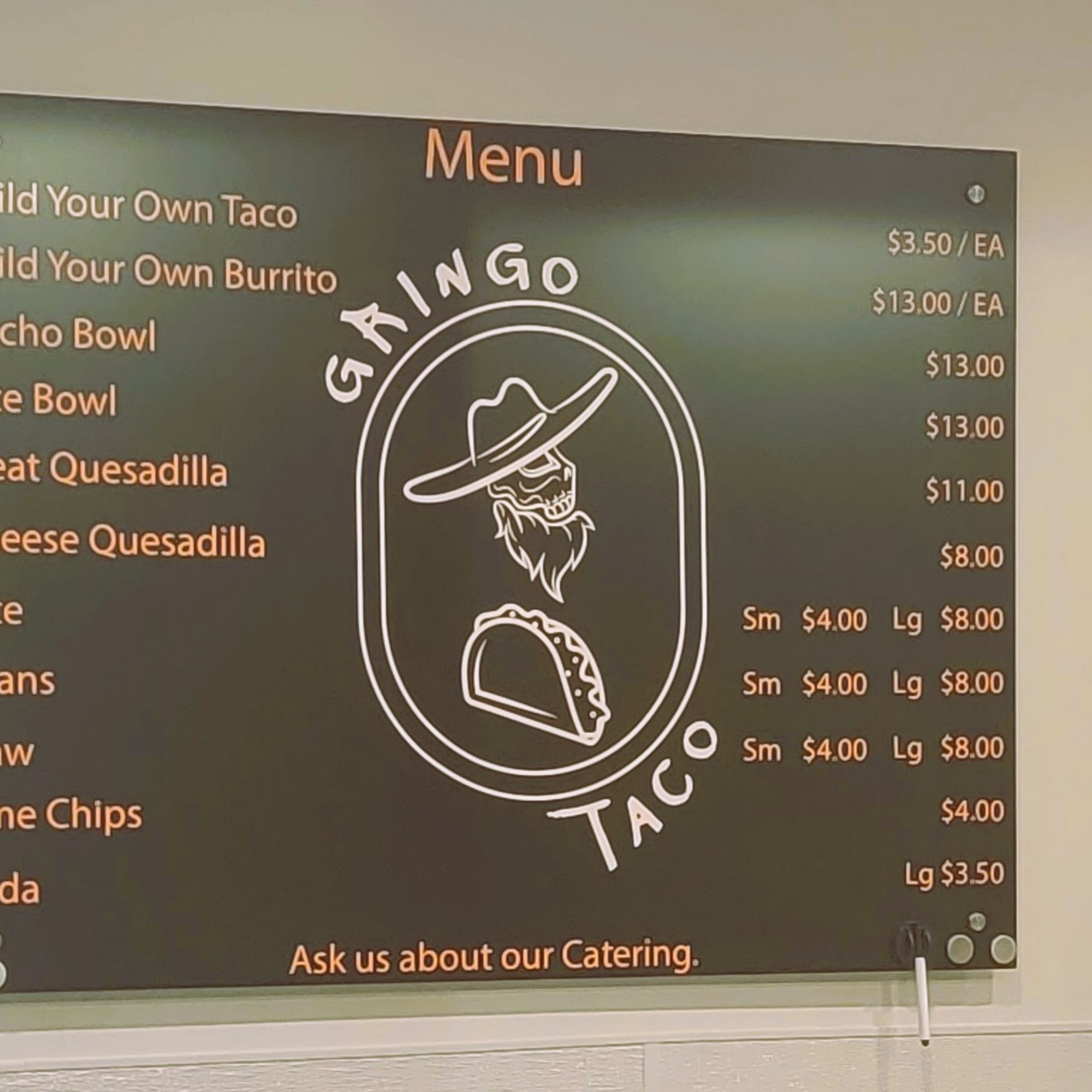 Gringo Taco Menu