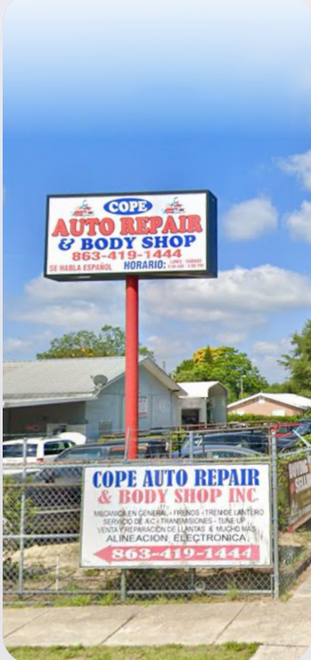 Cope Auto Repair & Body Shop Inc. Haines City