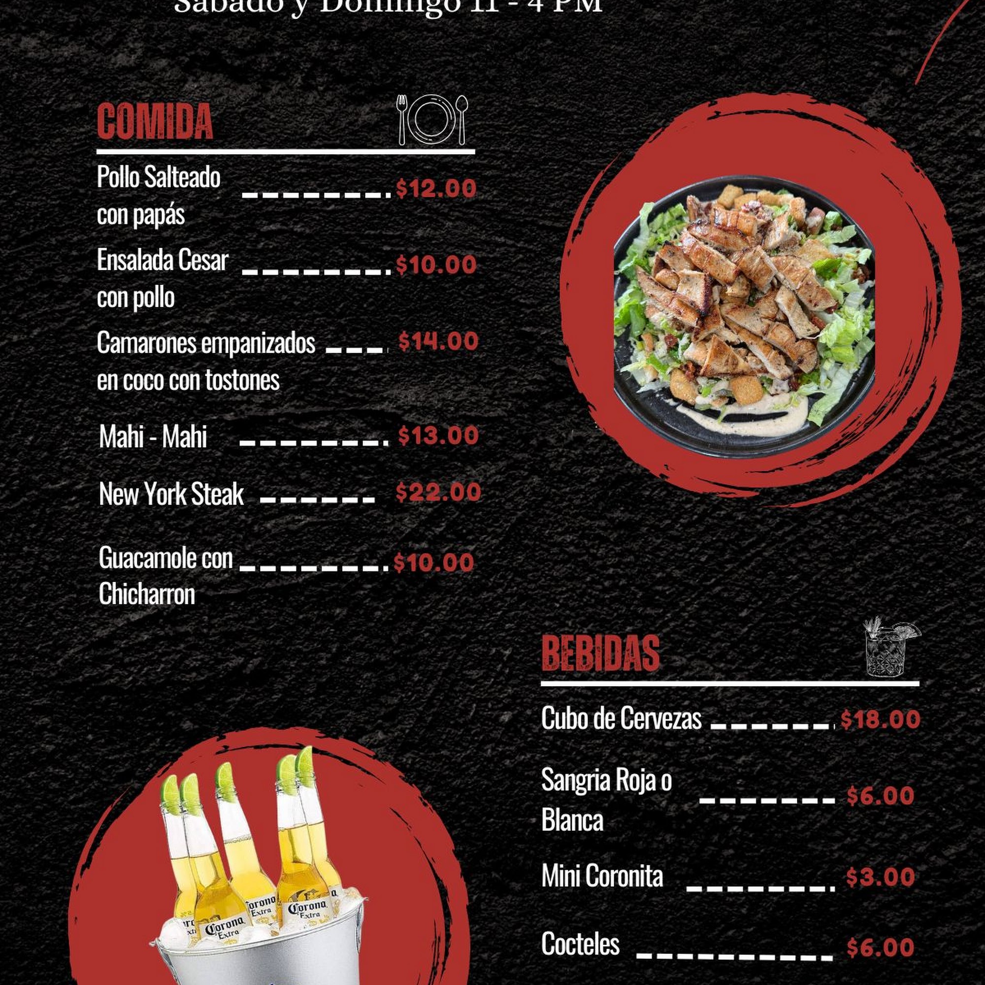 DAGER'S RESTAURANT Menu