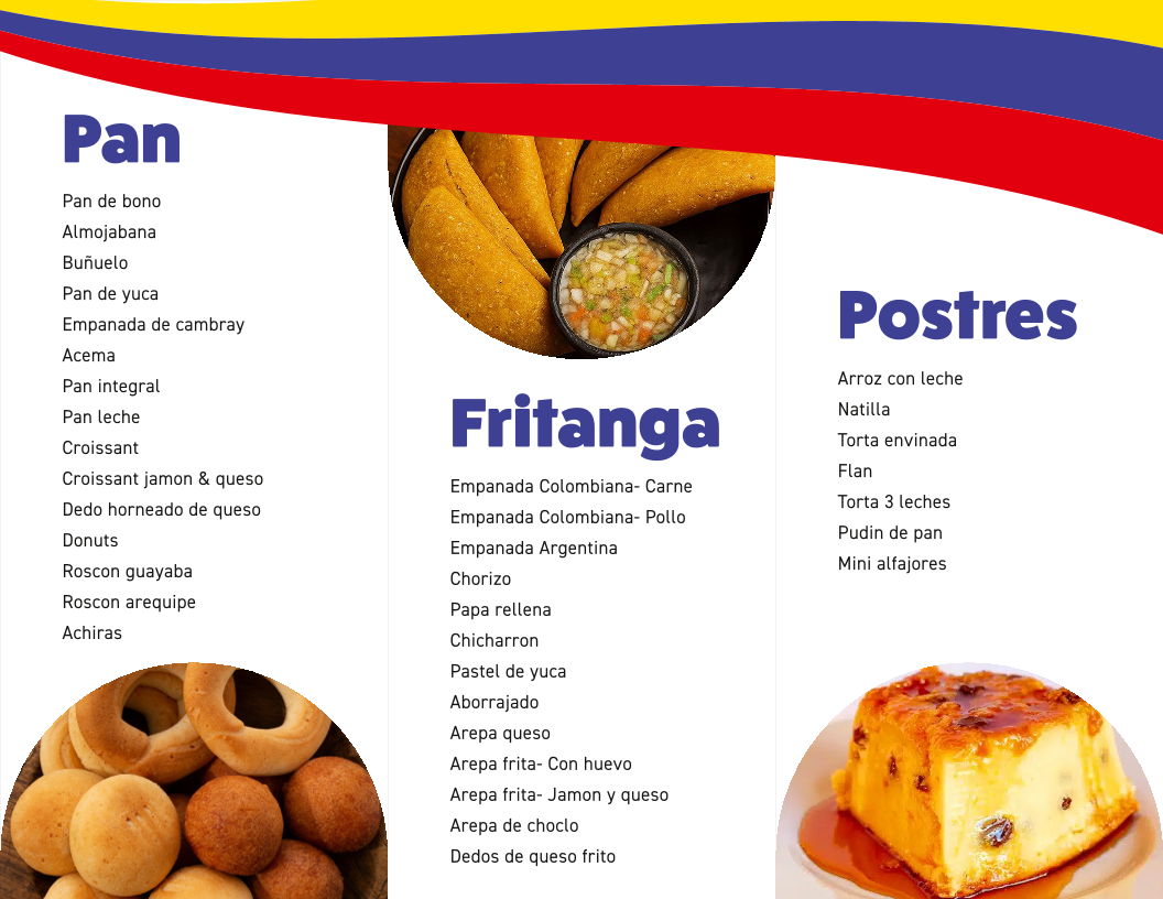 MiraCali Bakery Menu