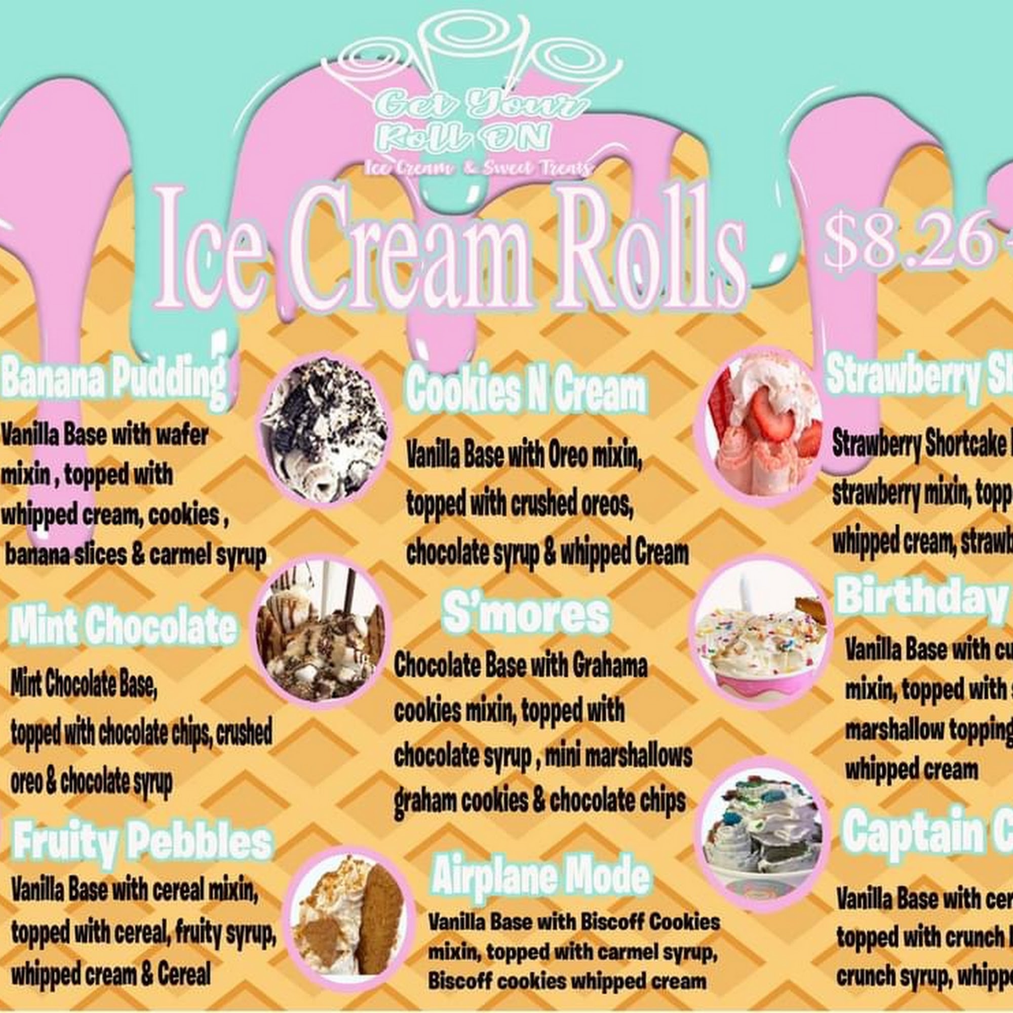 Get Your Roll On Menu