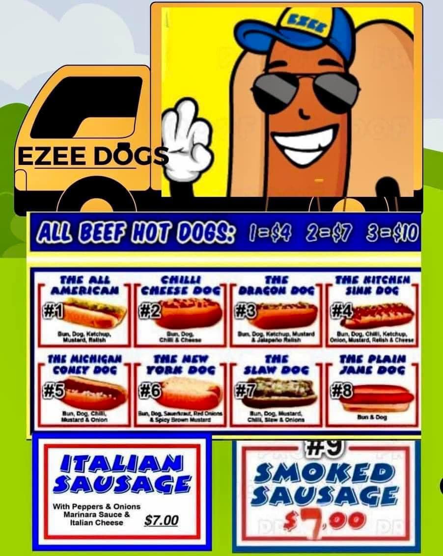 Ezee Dogs LLC Hotdogs & Catering Menu