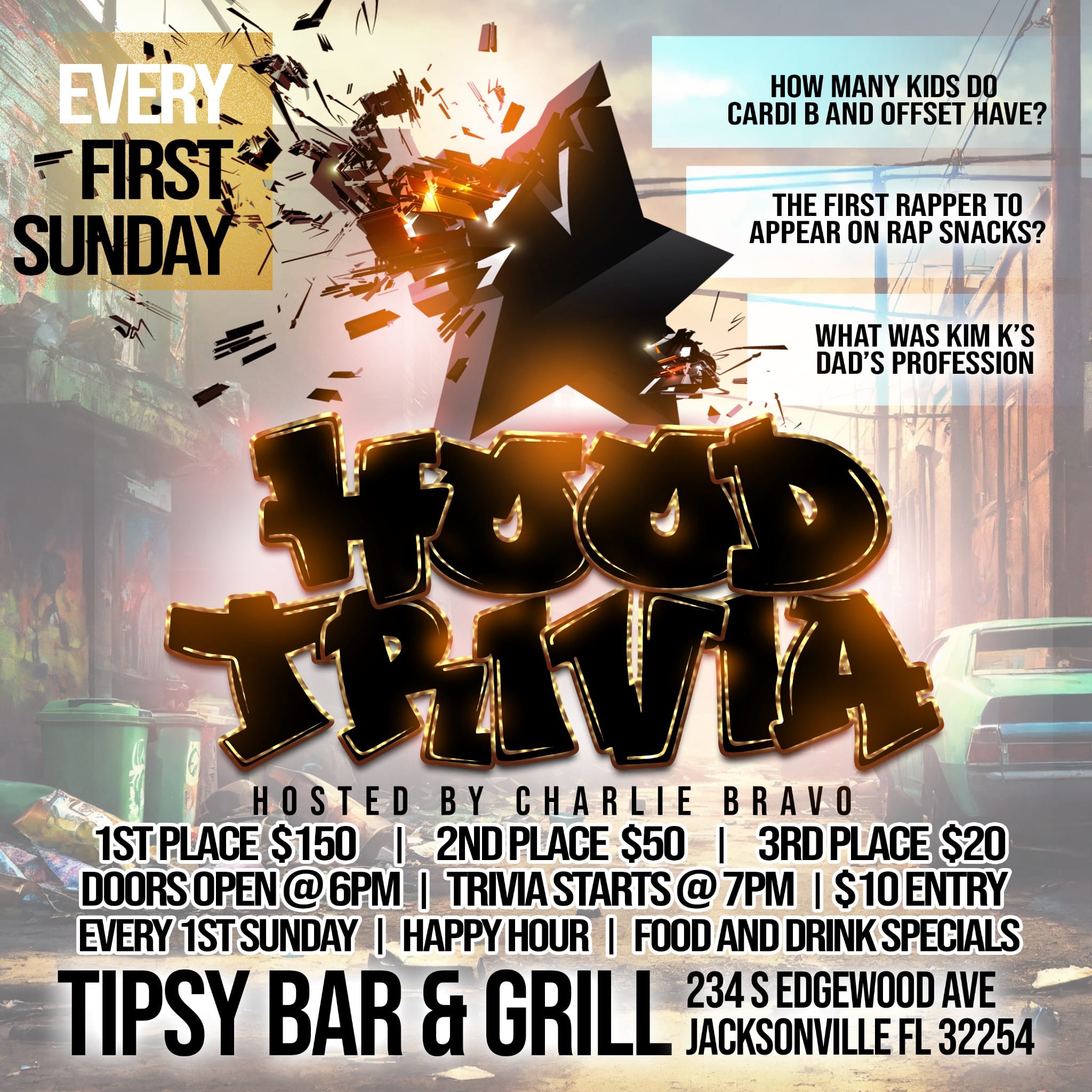 Tipsy Bar And Grill Menu