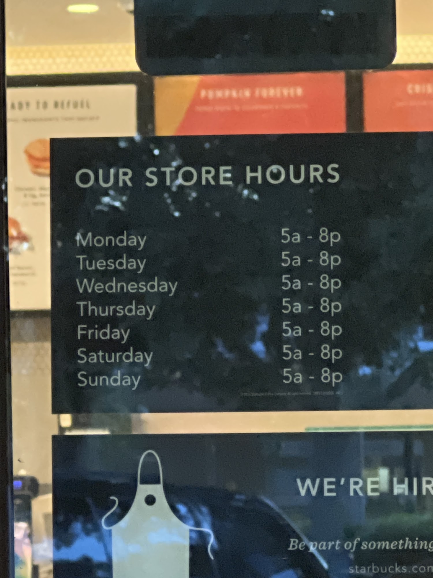 Starbucks Menu