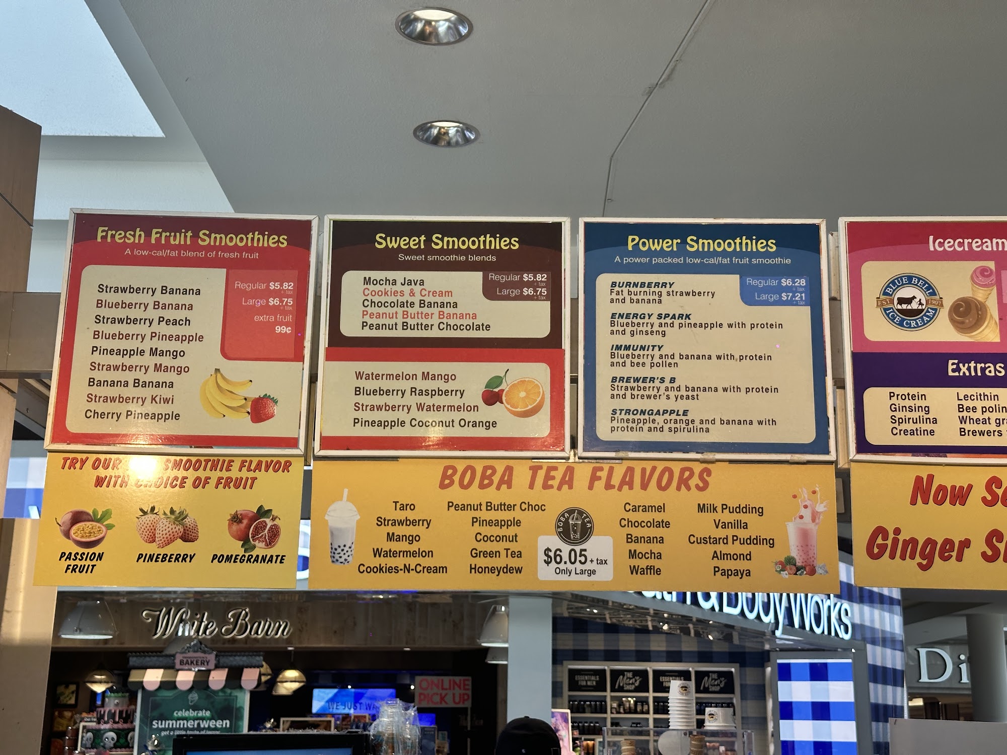 Smoothie Shack #2 Menu