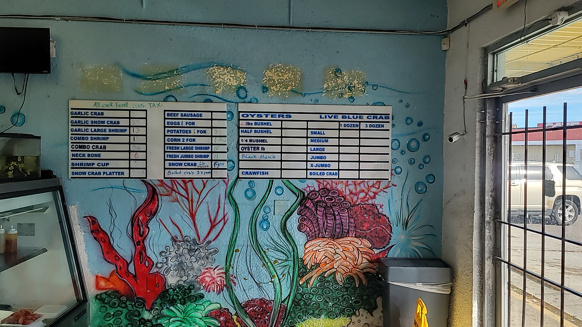 Blue Crab House and Seafood Menu