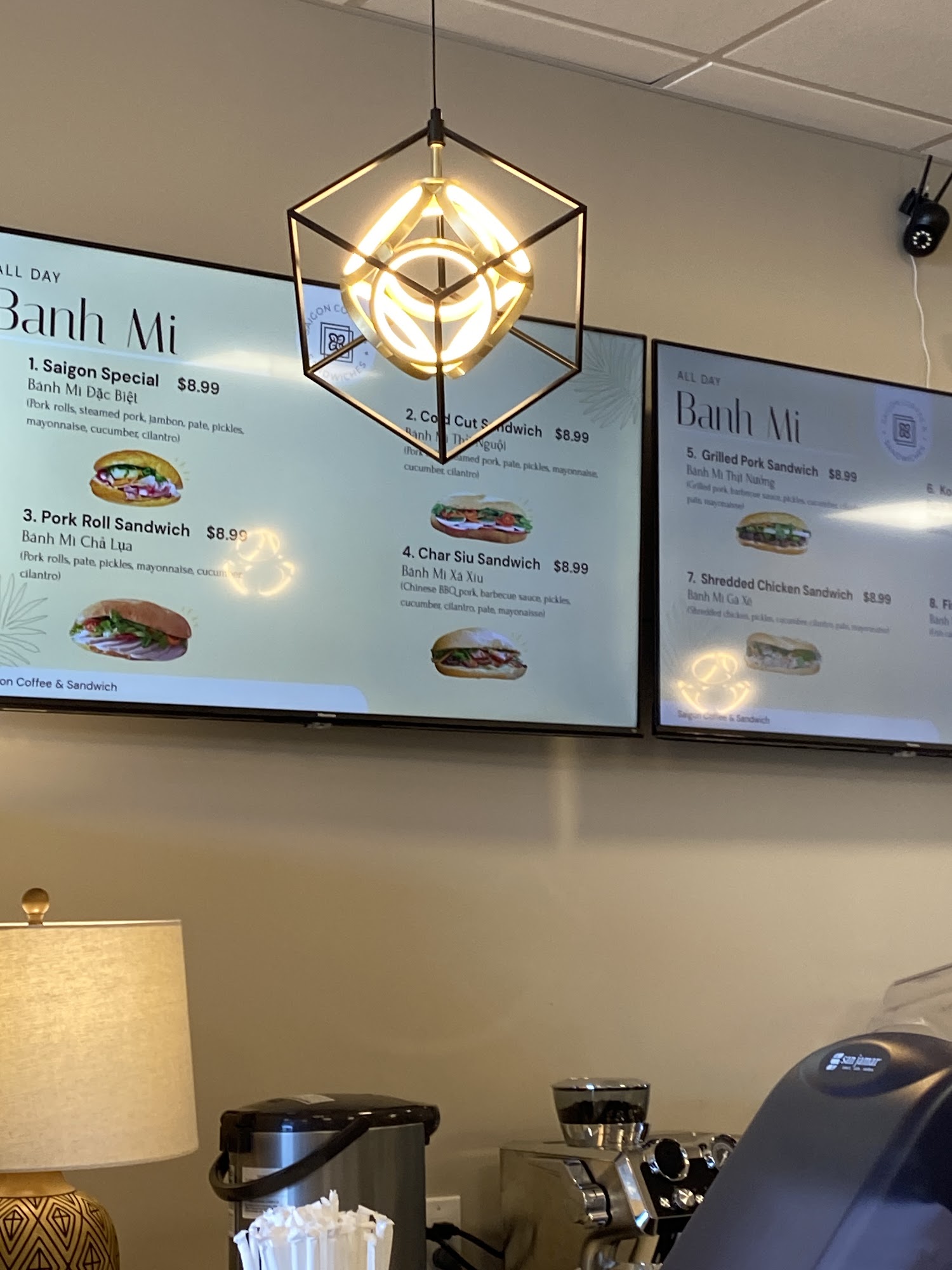 Saigon Coffee & Sandwiches Menu