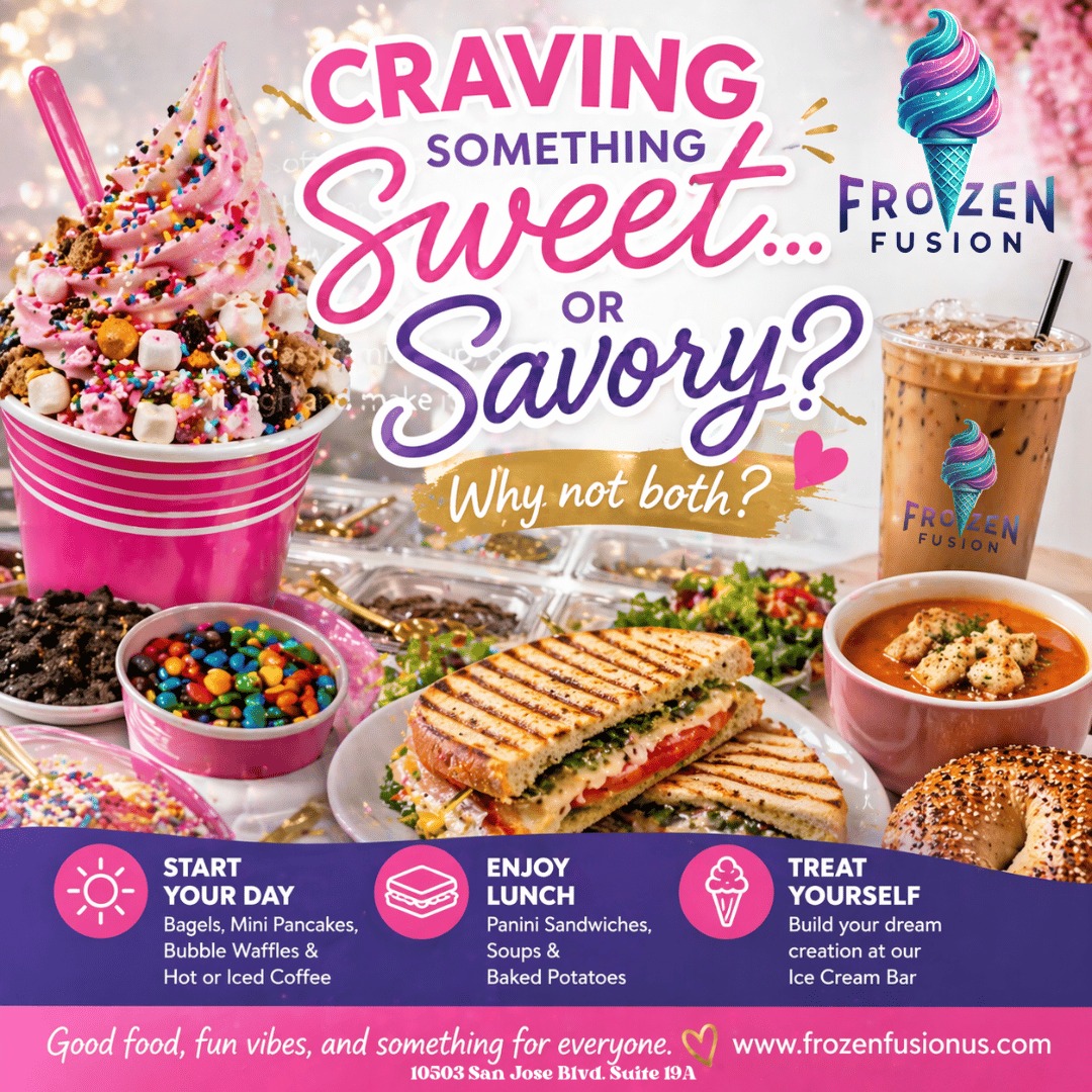 Frozen Fusion Menu