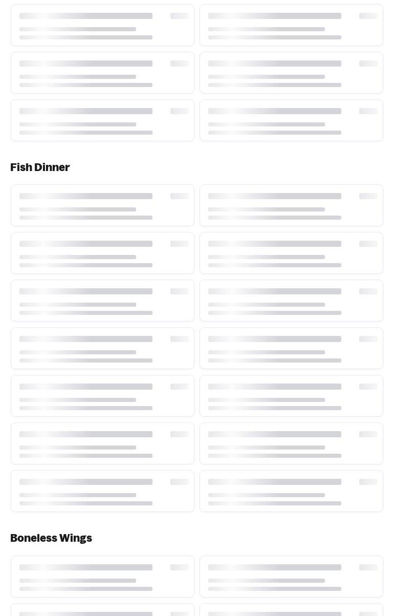 Broski Fish & Chicken Menu