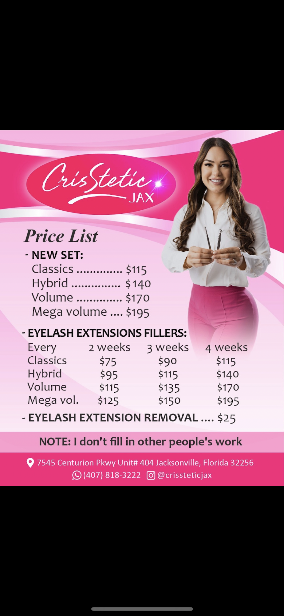 Crisstetic Jax 7545 Centurion Pkwy #404, Jacksonville Florida 32256