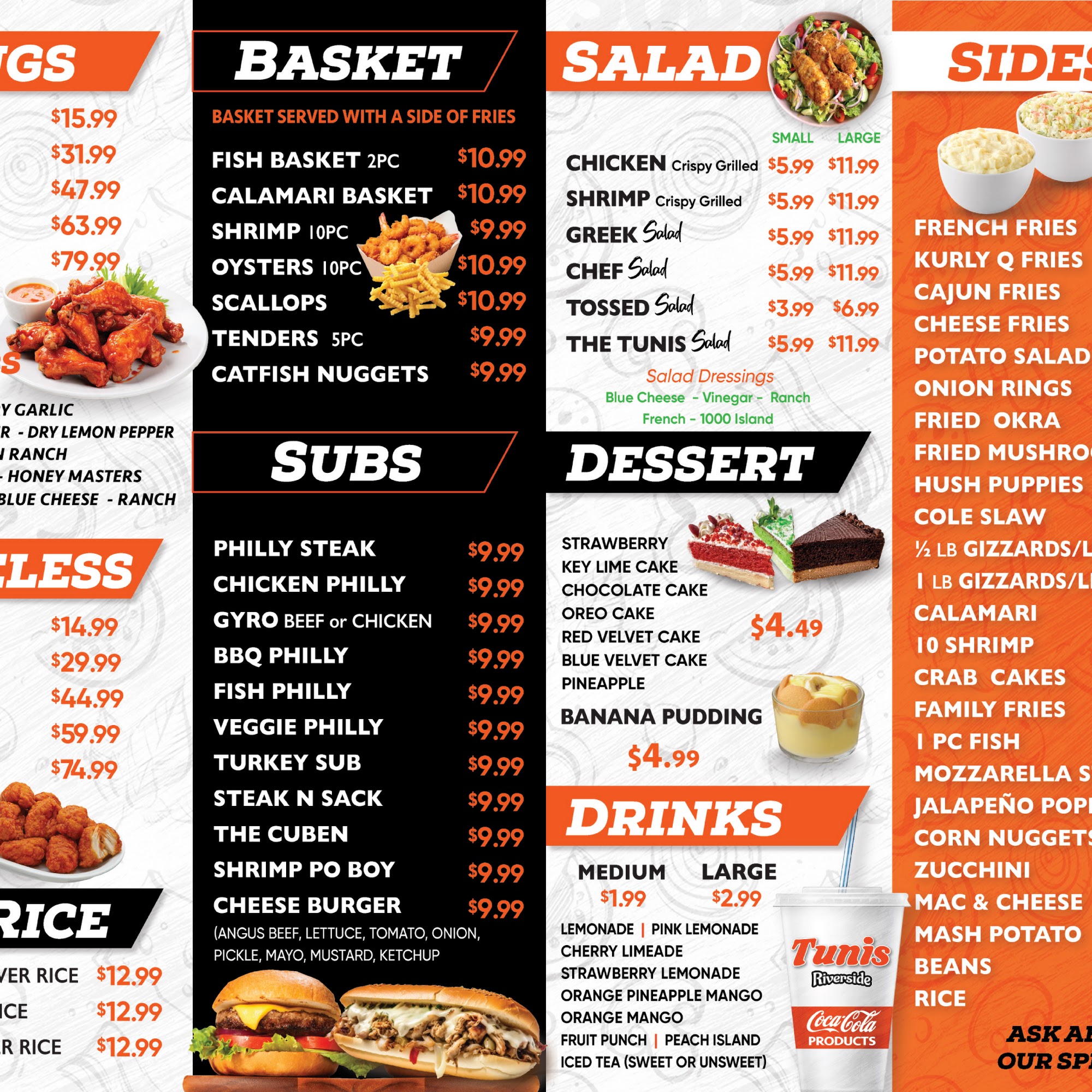 Tunis - River Side Menu