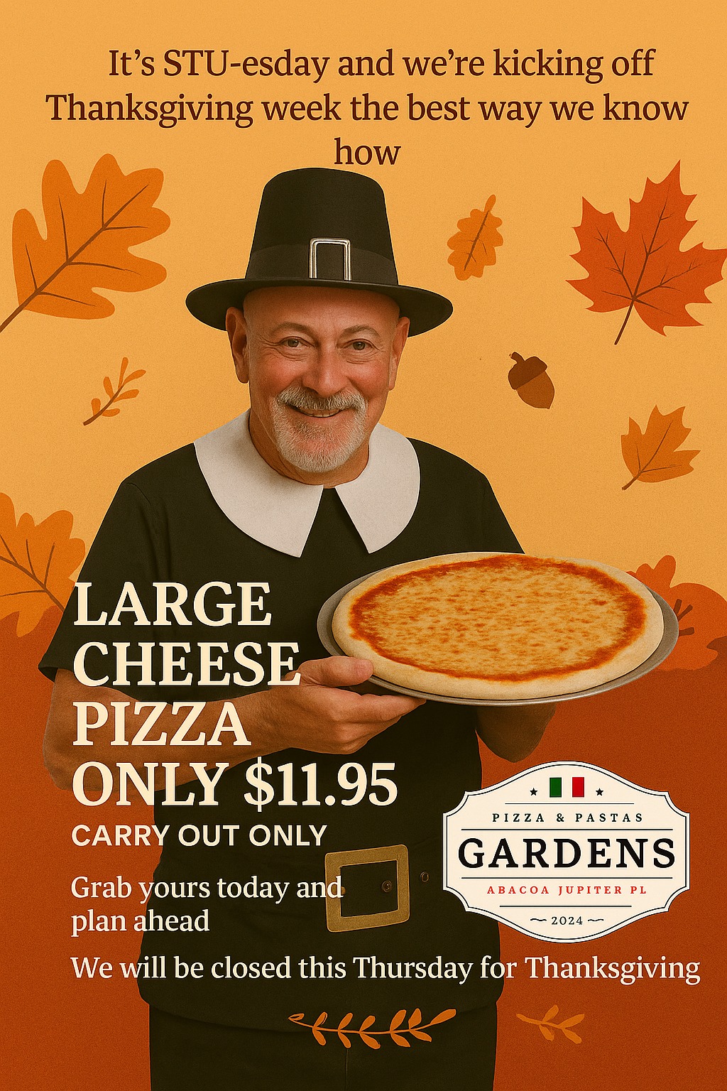 Gardens pizza & Pasta Jupiter