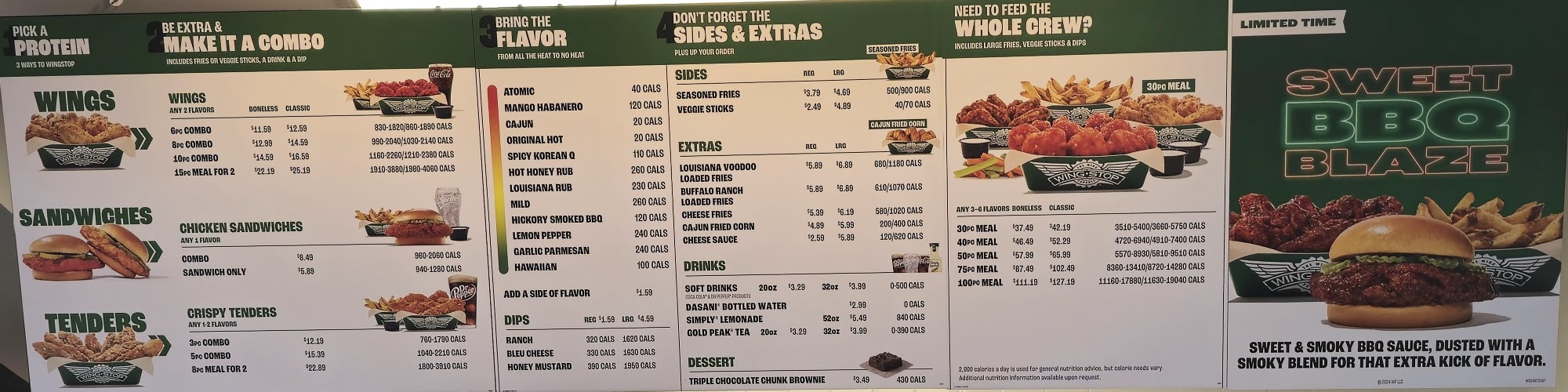 Wingstop Menu