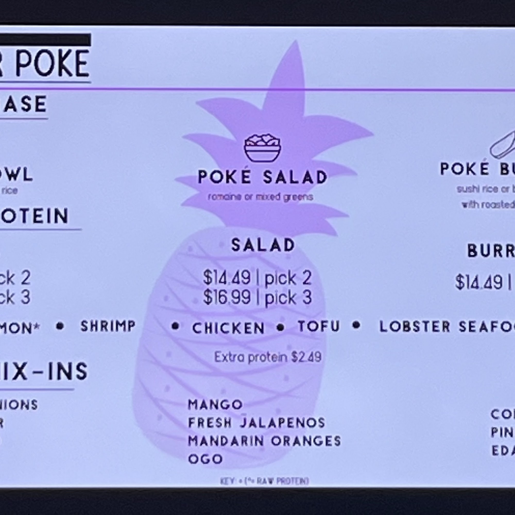 Pokemoto Celebration Menu