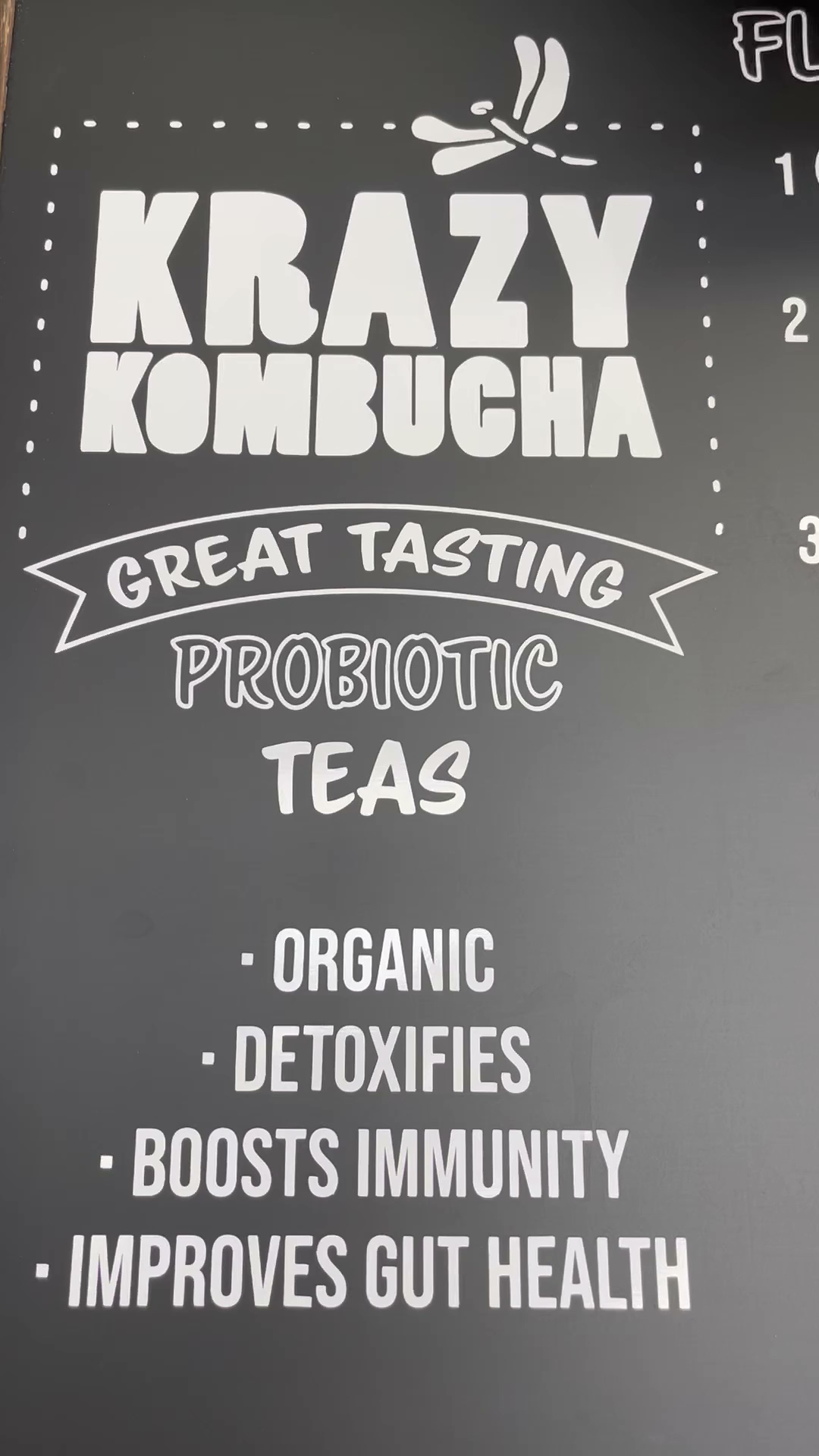 Krazy Kombucha Menu
