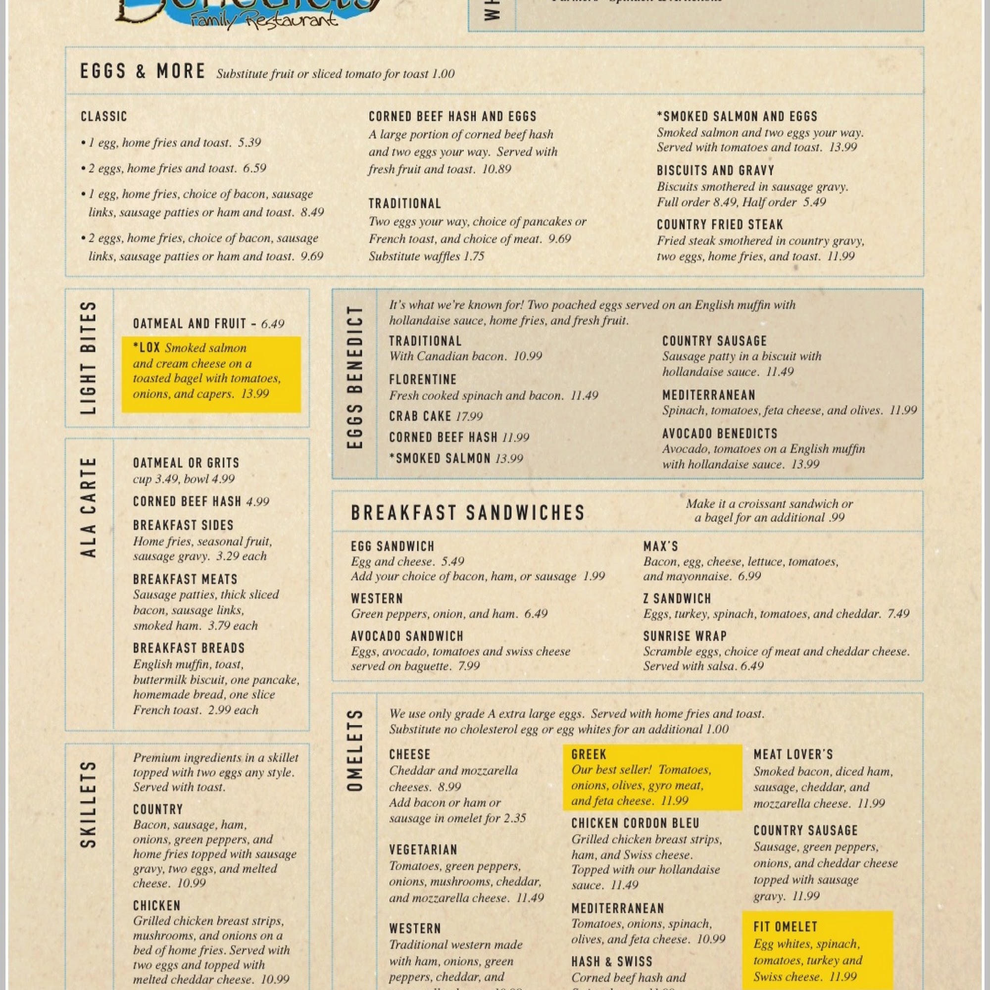 Benedict's Restaurant Largo