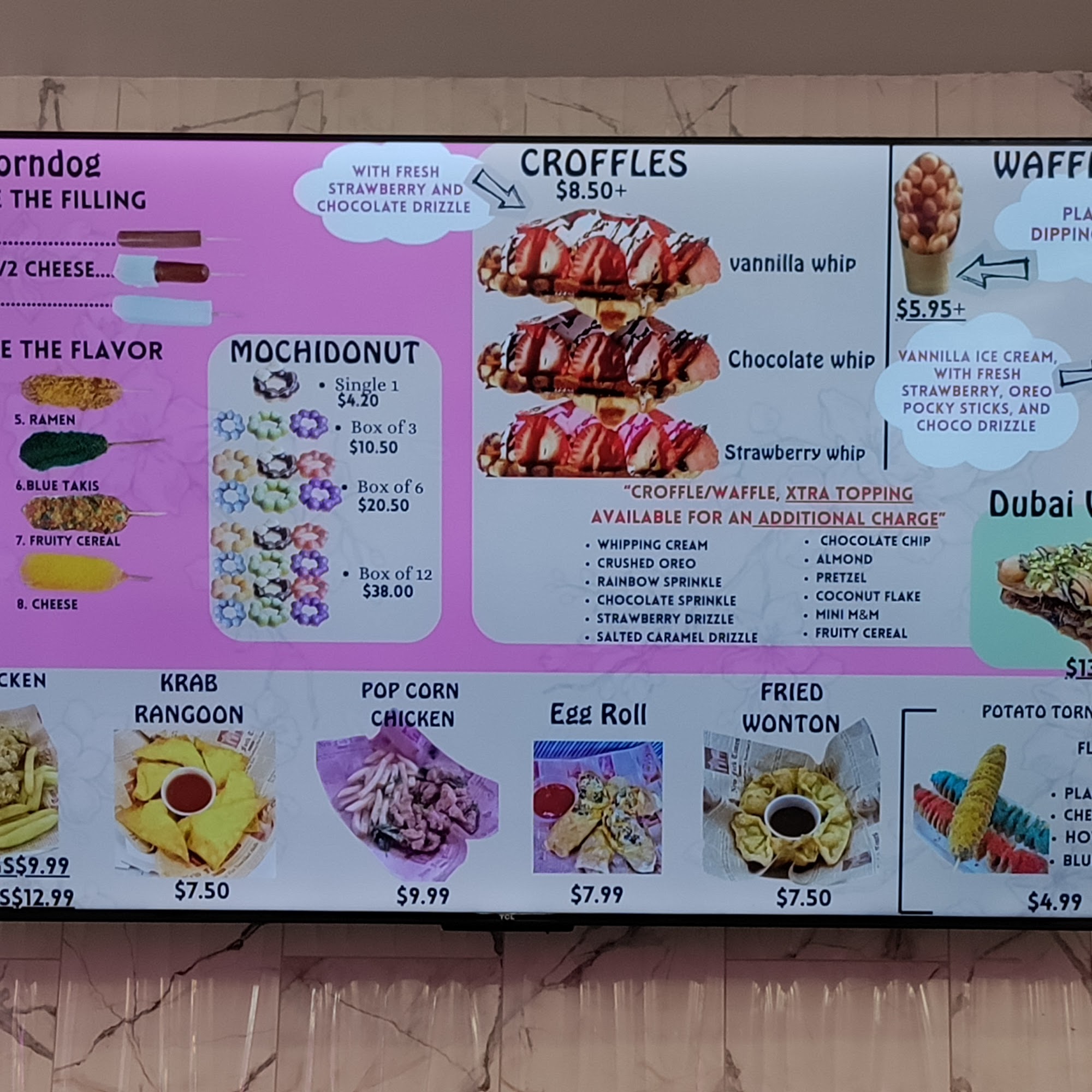 BOBA PLUS MOCHIDONUT Menu
