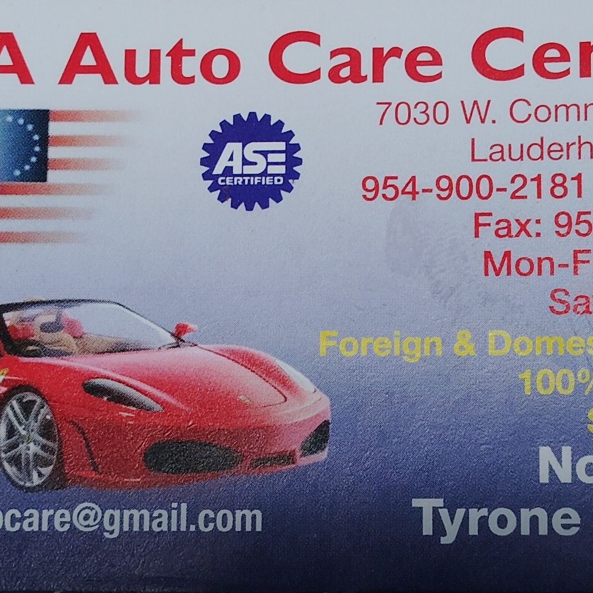 USA AUTO CARE CENTER Lauderhill