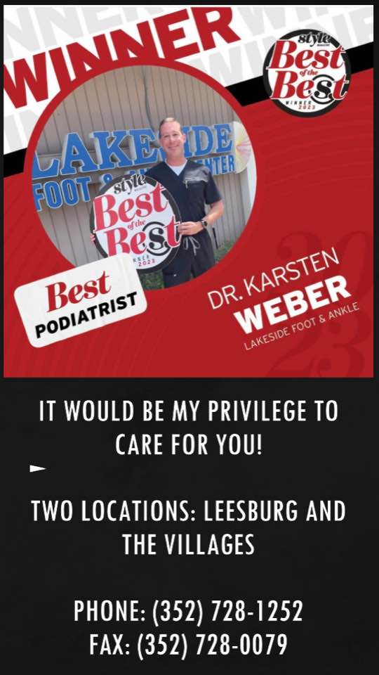 Karsten S. Weber, DPM 1330 Citizens Blvd Suite 301, Leesburg Florida 34748
