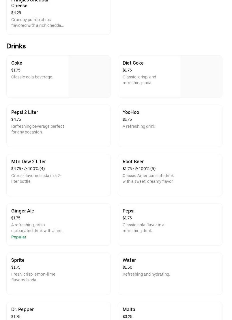 Mystical Munchies Foods Menu