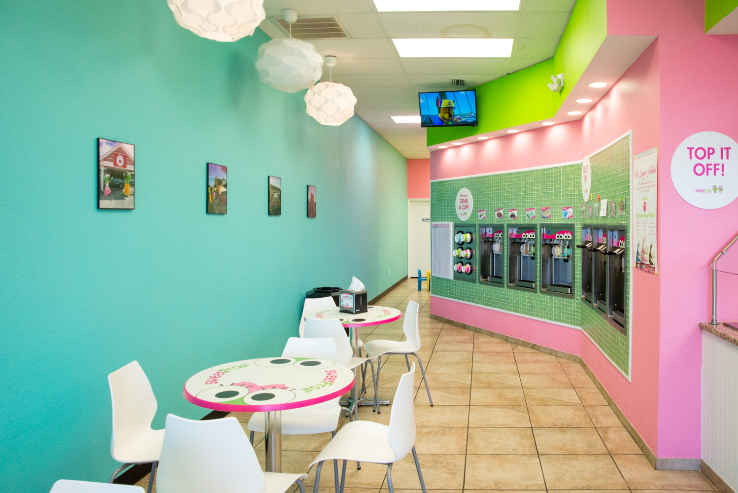 sweetFrog Premium Frozen Yogurt Menu