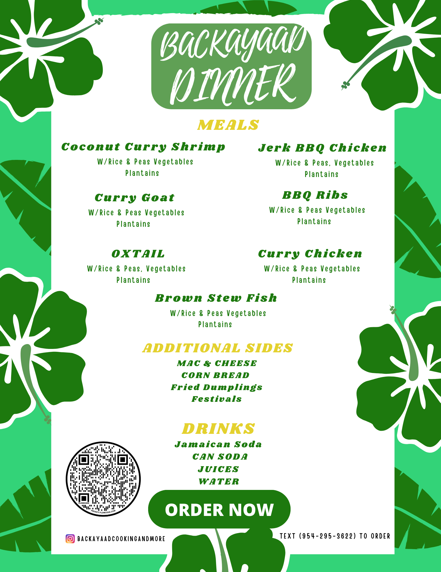 Backayaad Cooking And More Menu