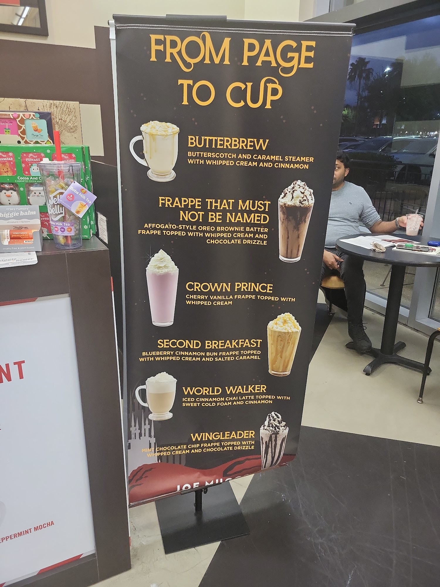 Joe Muggs Coffee Menu