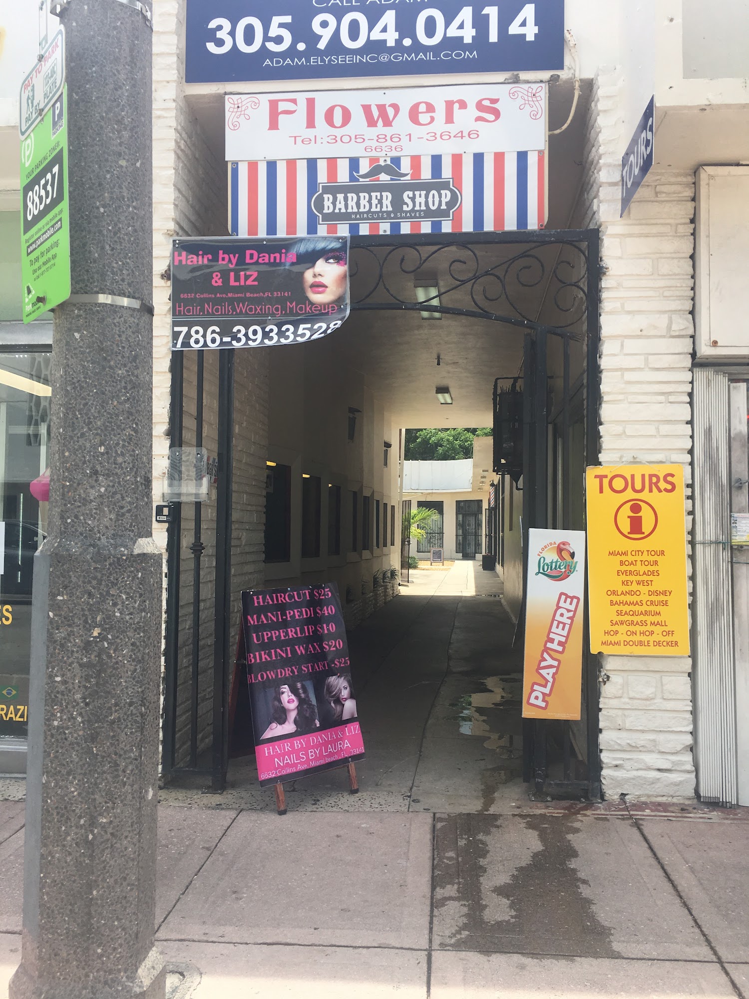 Hair by Dania &Liz 6632 Collins Ave, Miami Beach Florida 33141