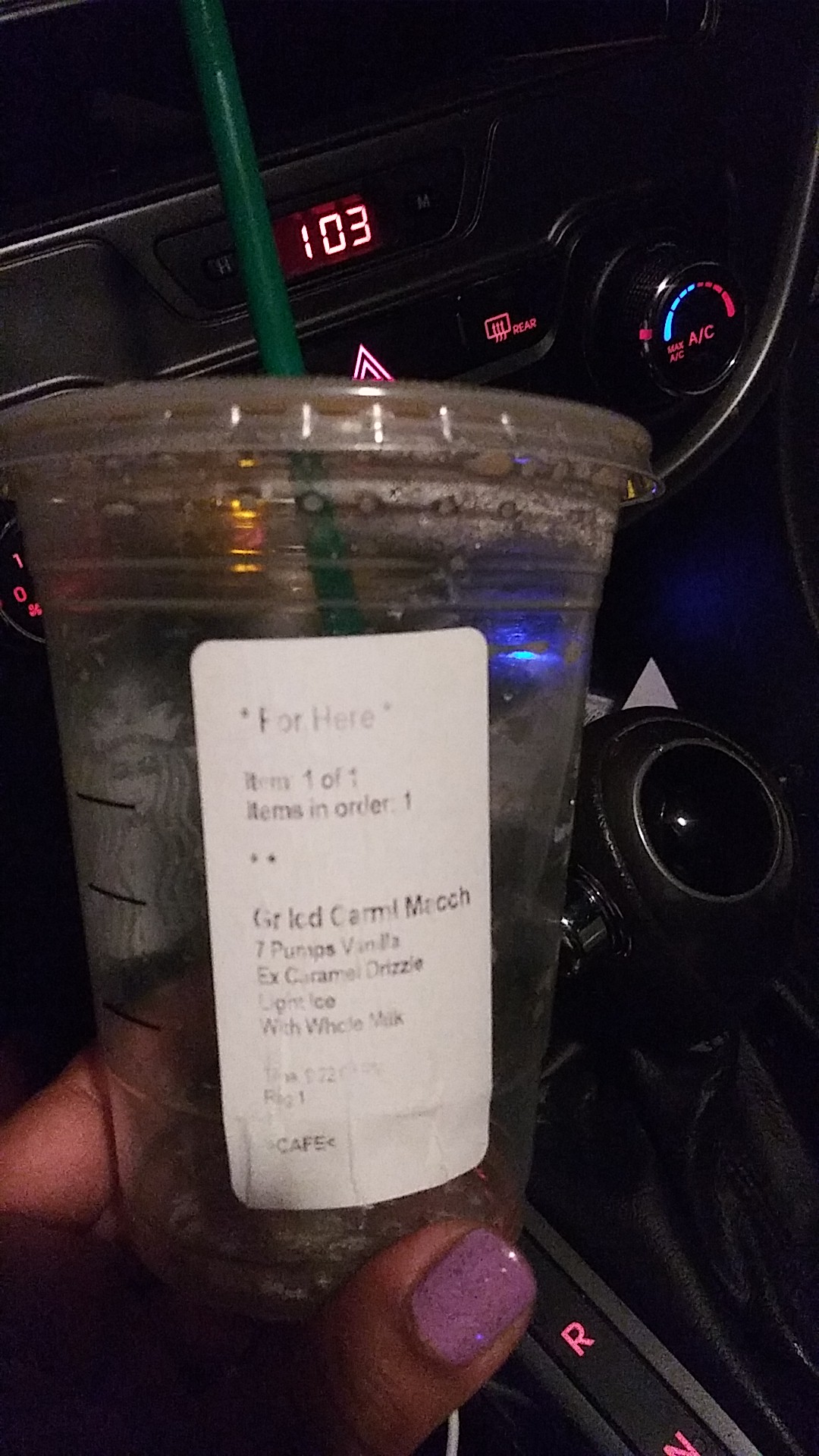 Starbucks Coffee Company Menu