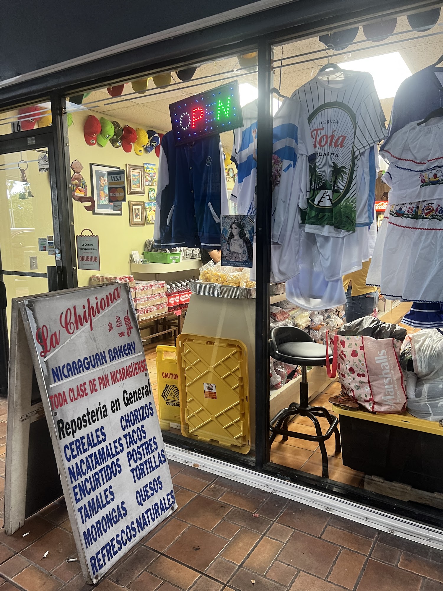 La Chipiona Nicaraguan Bakery Menu