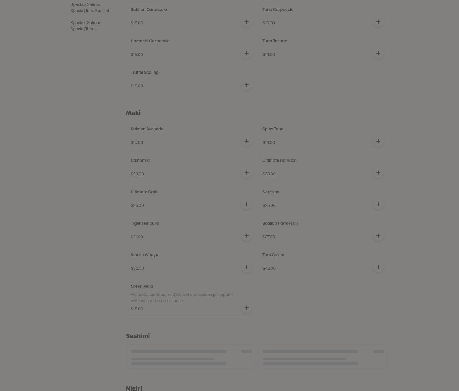 Saboreando Restaurant Menu