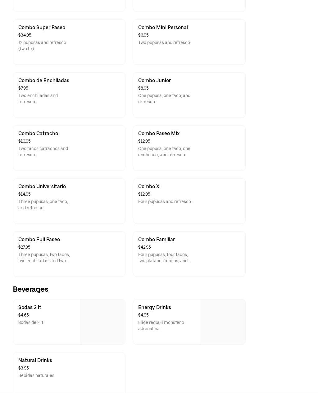 Gari Maria Restaurant. Menu