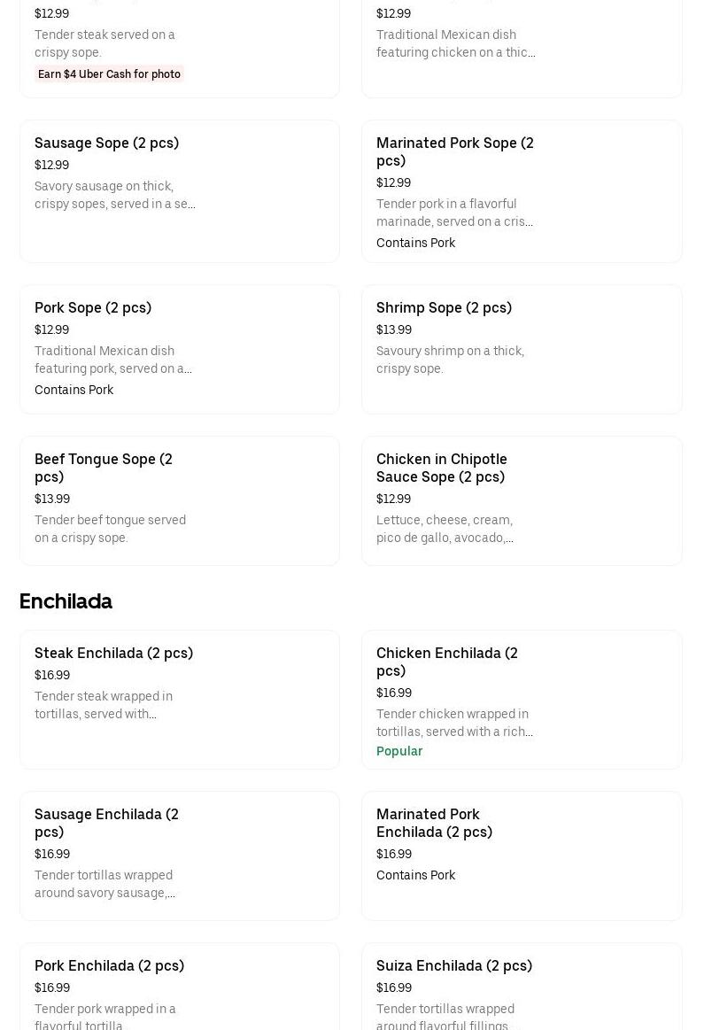 Los Taco del Chef Pancho #3 Menu