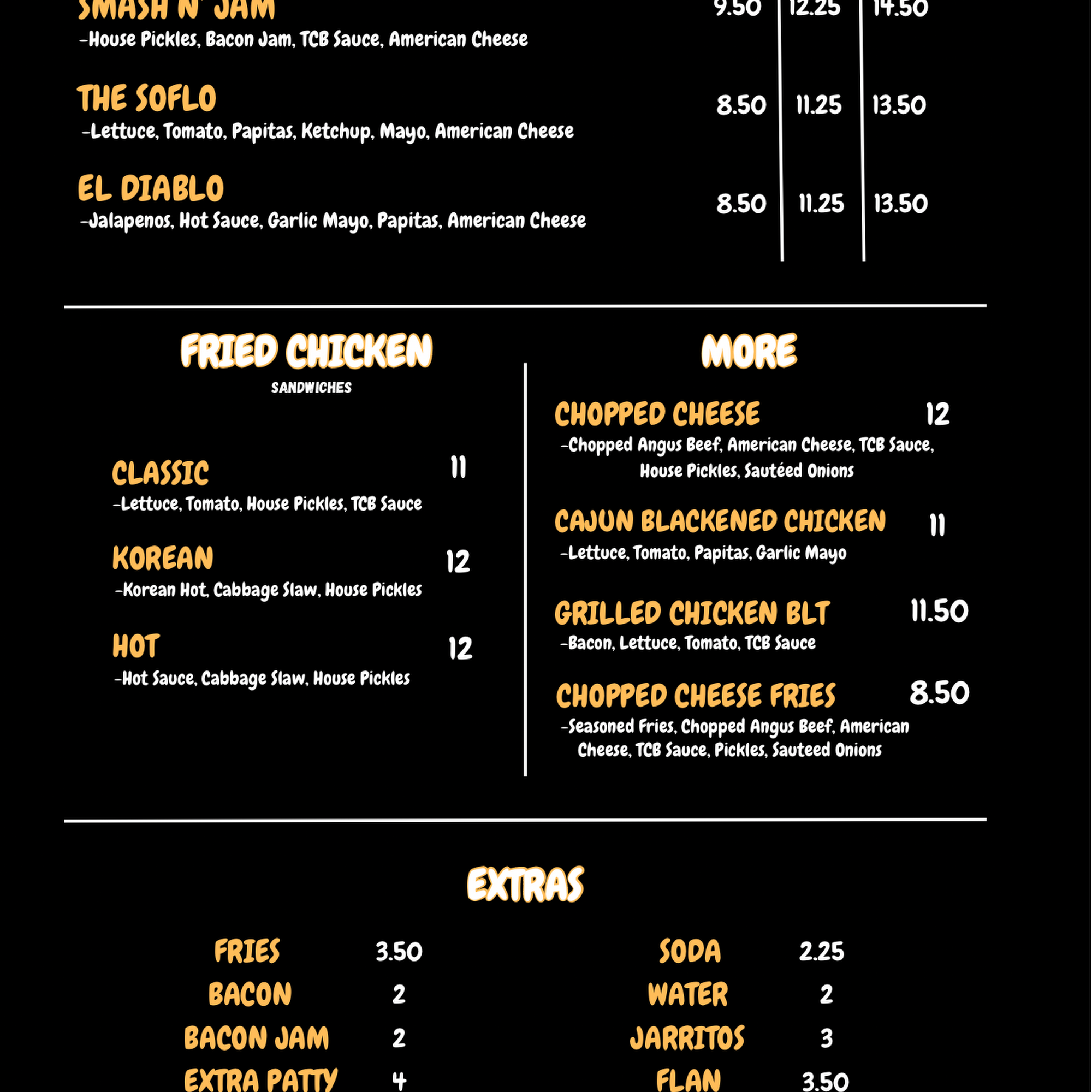The Chopping Block Miami Menu