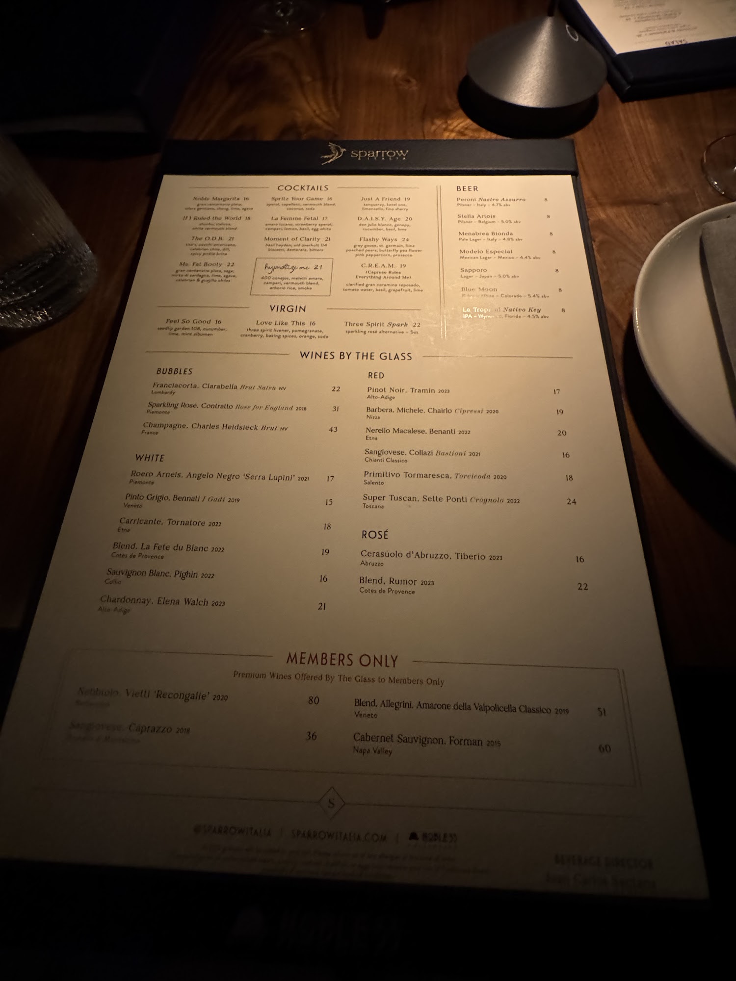 Sparrow Italia, Miami, Miami - Menu, Reviews (174), Photos (18 ...