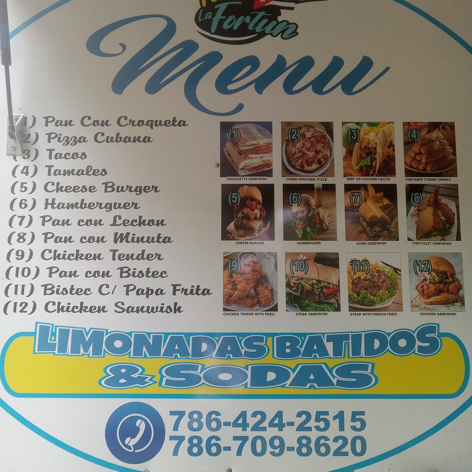 Food La Fortun Menu