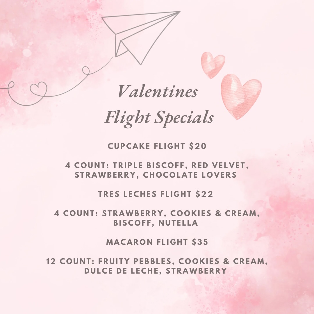 Jen’s Bake Shop INC Menu