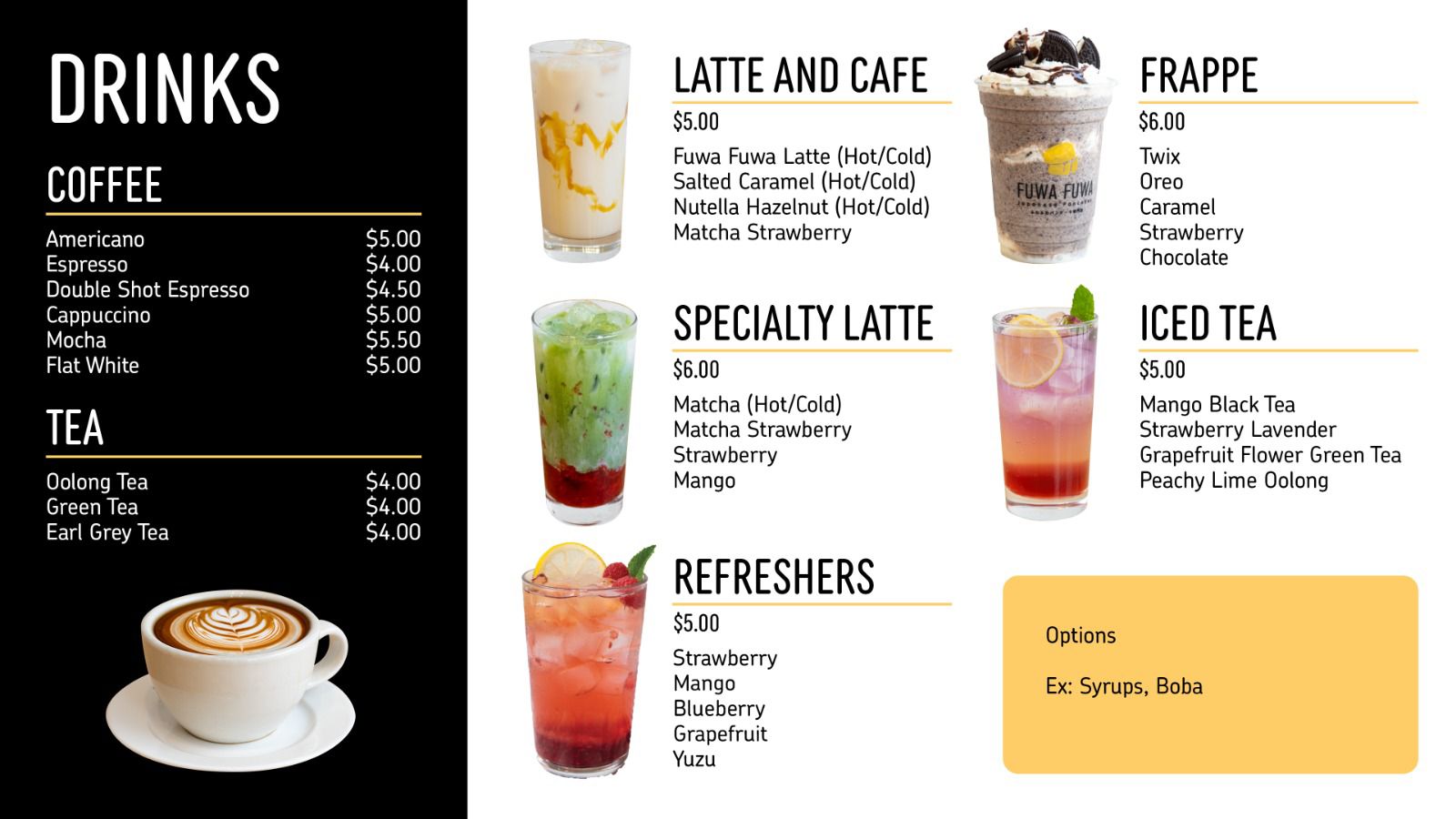 Fluffy Fluffy Dessert Cafe Menu