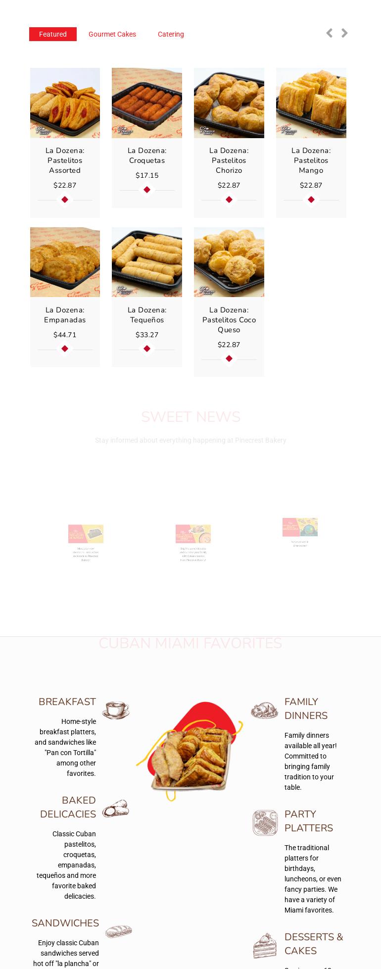 Pinecrest Bakery - Miami River Menu