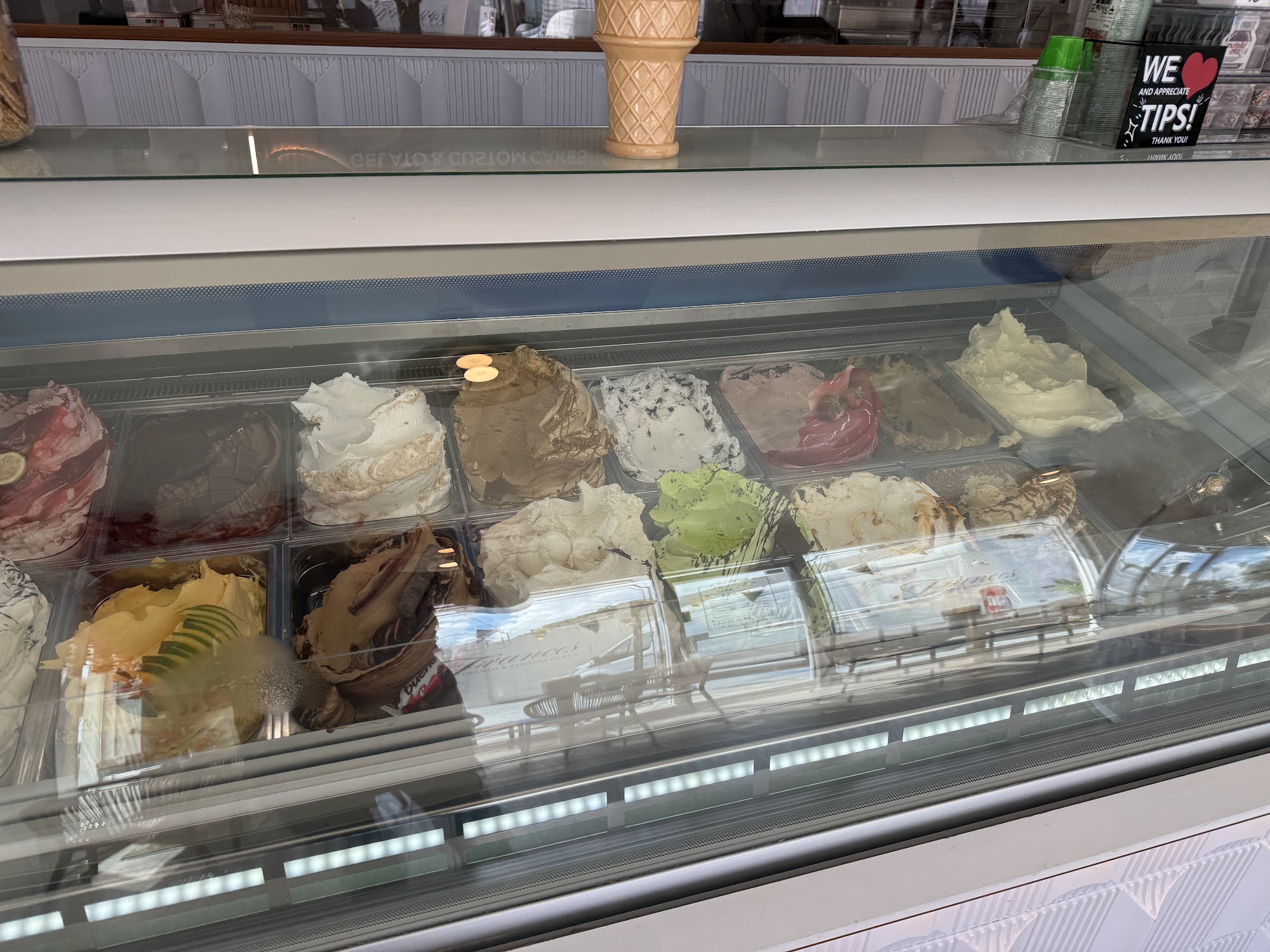 THE FRANCES GELATO AND CUSTOM CAKE Menu