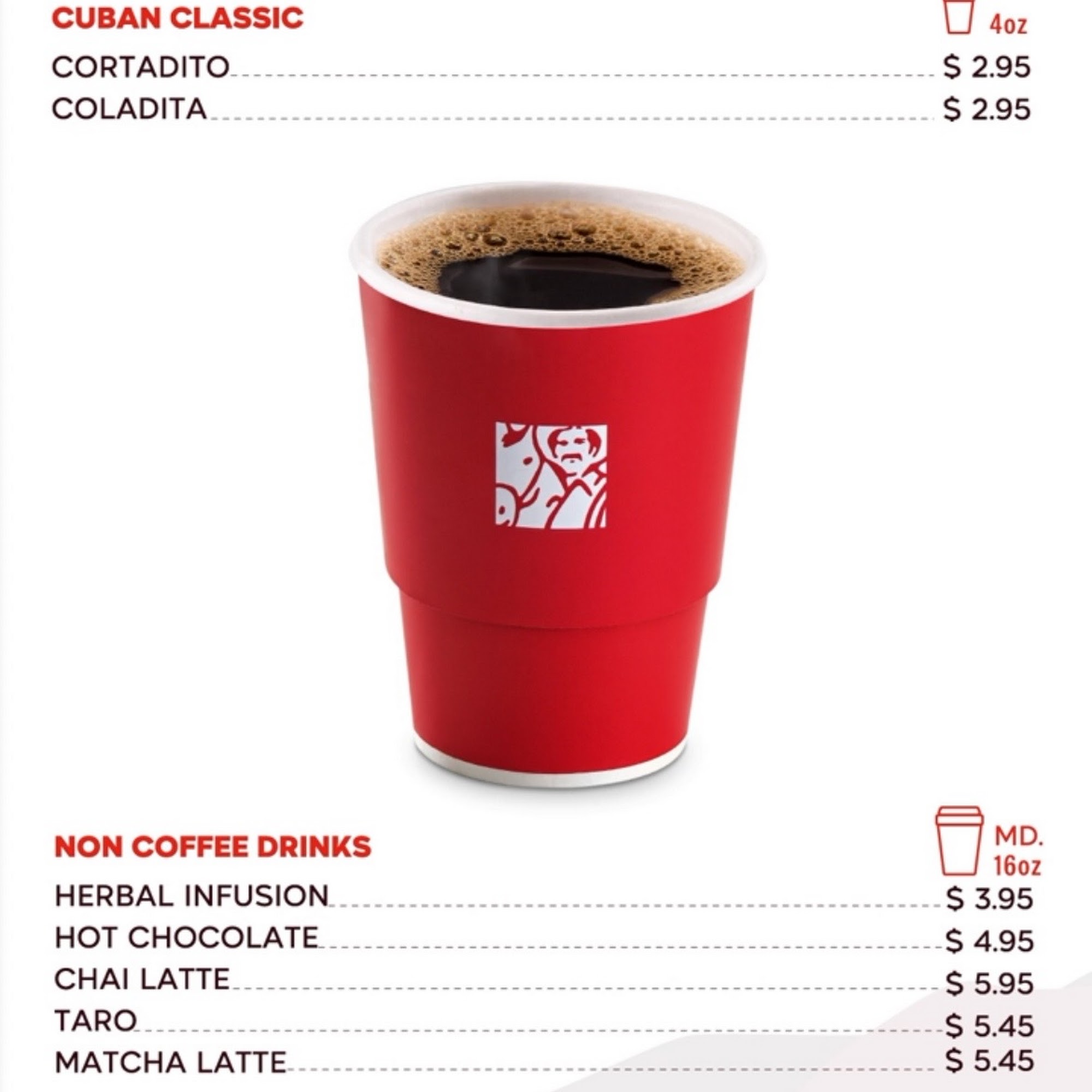 Juan Valdez Cafe Menu