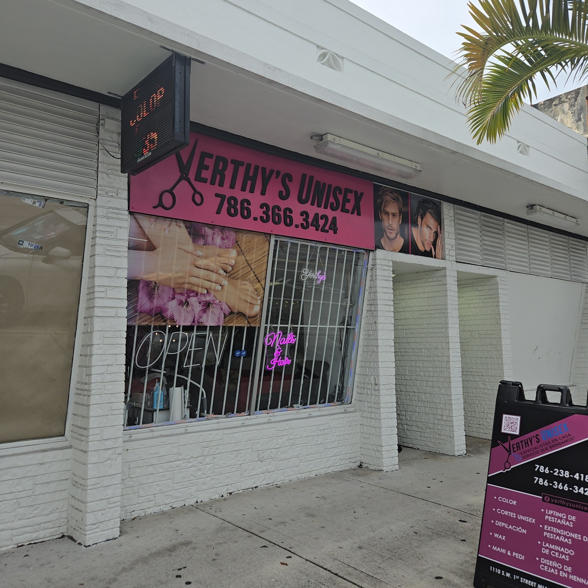 YERTHY'S UNISEX SALON 1110 SW 1st St, Miami Florida 33130