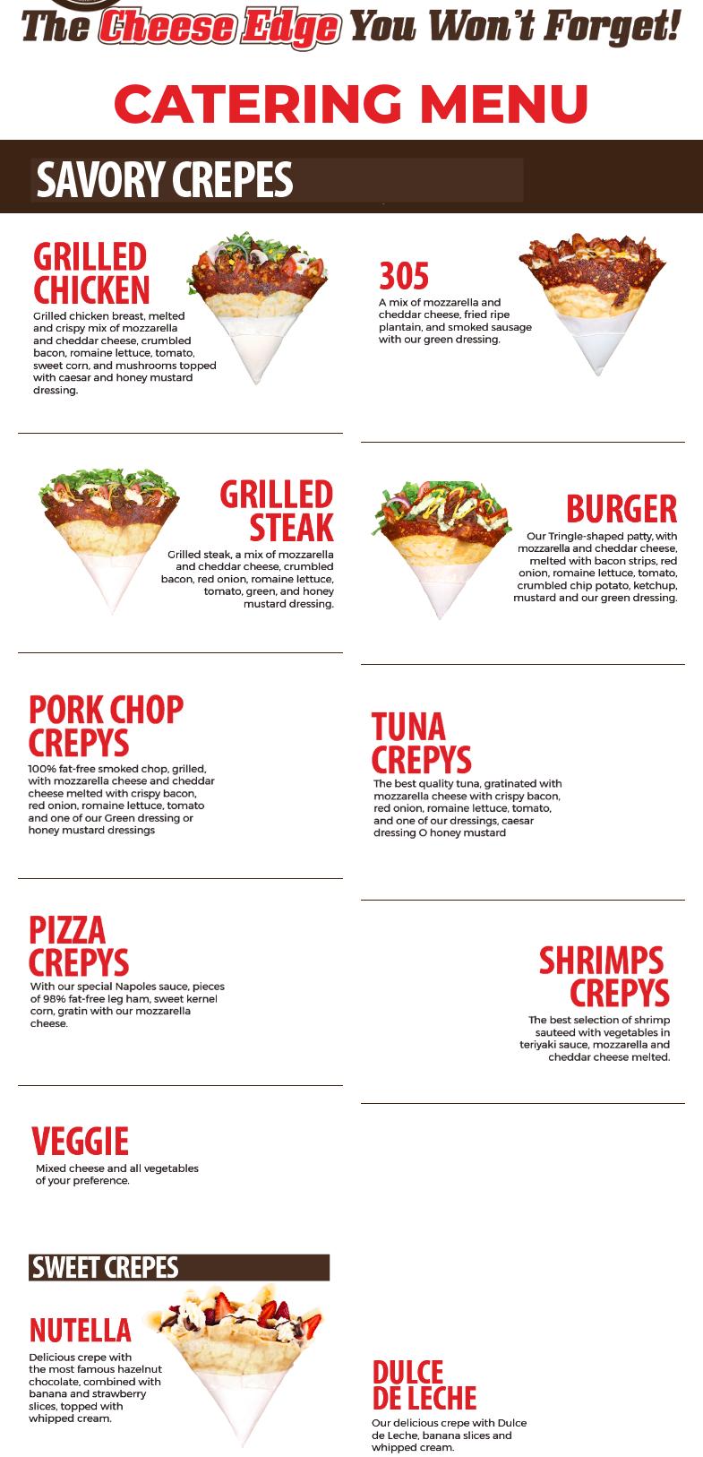Crepys Menu