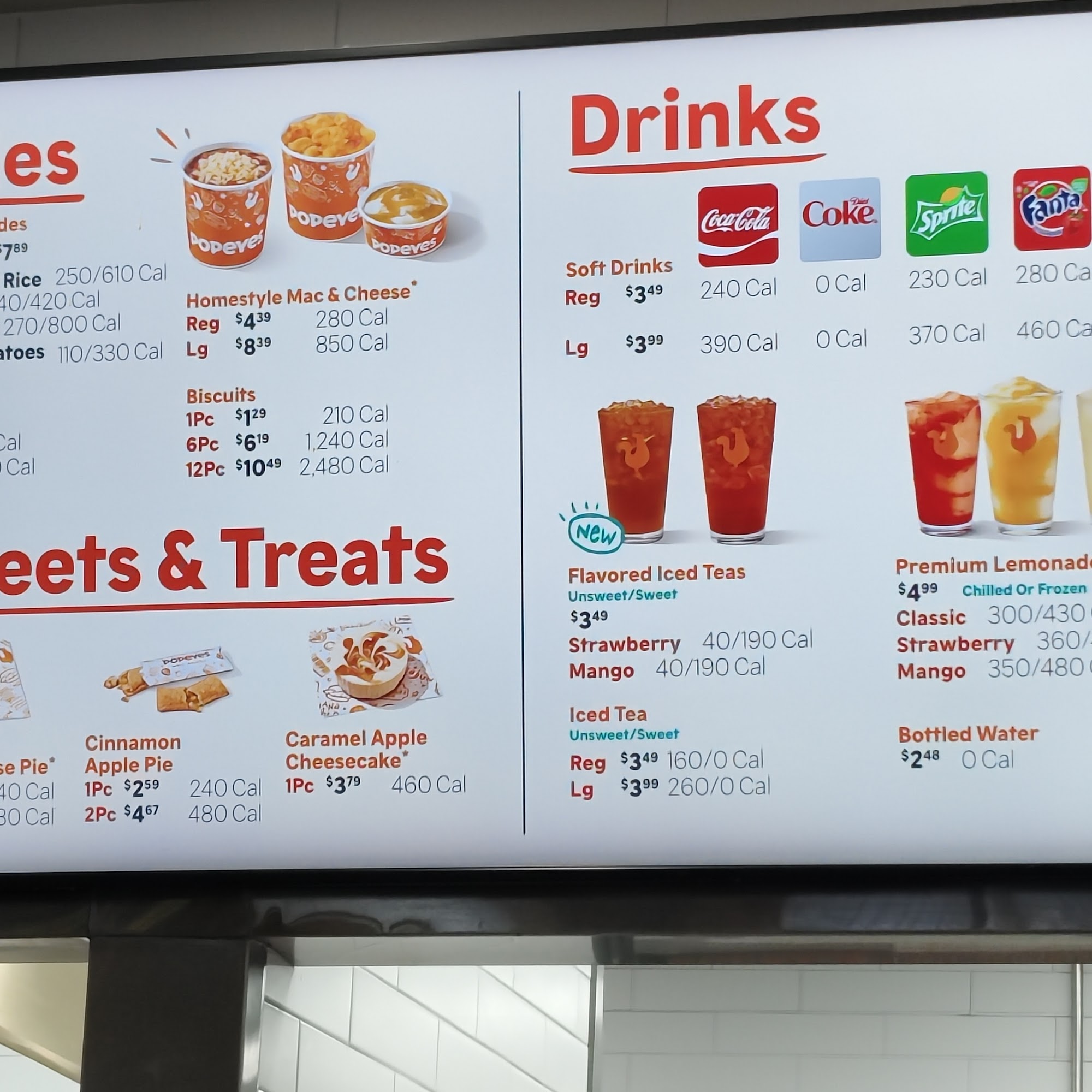 Popeyes Louisiana Kitchen Menu