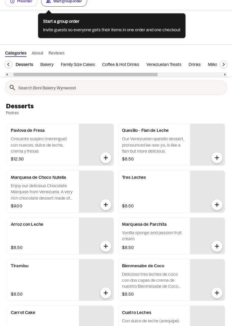 Boni Bakery Wynwood Menu